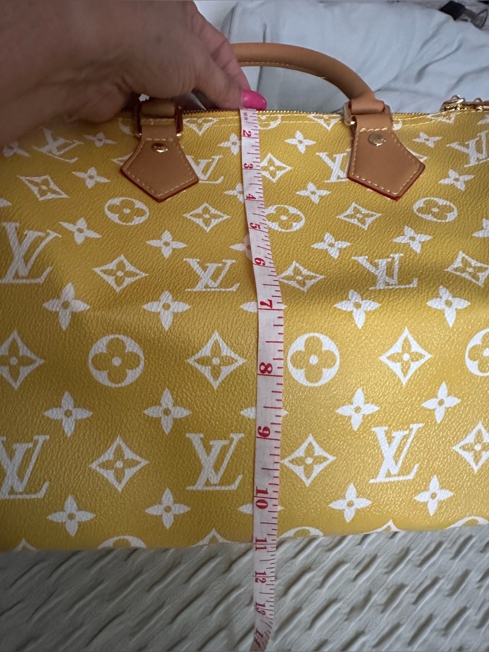 Leather speedy Bag - yellow Not authentic - Picture 5 of 8